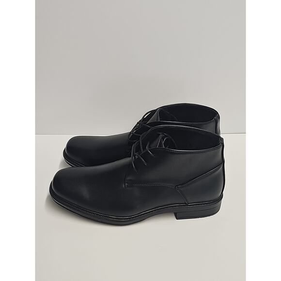 Alpine Swiss Men\'s Black Leather Lined Dressy Ankle Boots Size 10 $95 RETAIL main image 11